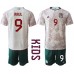 Tanie Strój piłkarski Meksyk Raul Jimenez #9 Koszulka Wyjazdowej dla dziecięce MŚ 2022 Krótkie Rękawy (+ szorty)